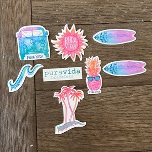 Pura Vida Colorful Sticker Set